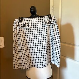 Teatime Skirt CAbi Black and White Mini Skirt